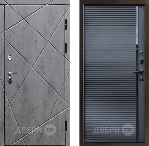 Входная металлическая Дверь Престиж Лучи Porte Черный кварц в Воскресенске