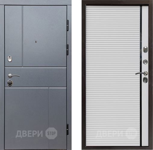 Входная металлическая Дверь Престиж Горизонт Грэй Porte Белый в Воскресенске