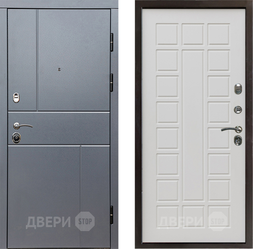 Входная металлическая Дверь Престиж Горизонт Грэй Престиж Бежевый мат в Воскресенске