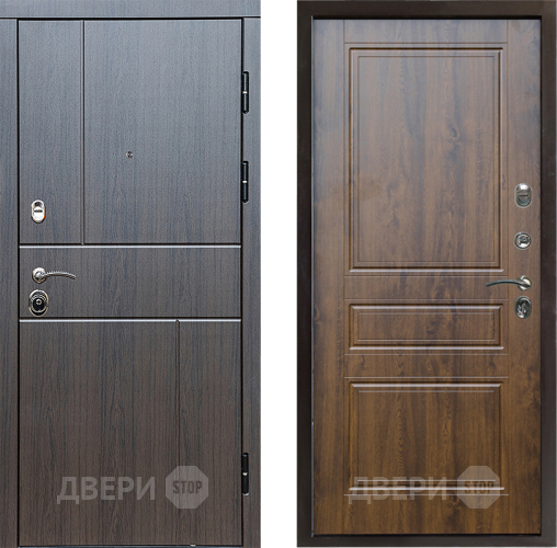 Входная металлическая Дверь Престиж Горизонт Венге Классика Дуб в Воскресенске