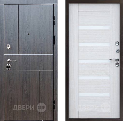 Входная металлическая Дверь Престиж Горизонт Венге Царга Лиственница белая в Воскресенске