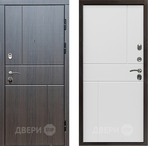Входная металлическая Дверь Престиж Горизонт Венге Горизонт Бетон белый в Воскресенске
