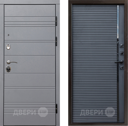 Входная металлическая Дверь Престиж Линия Грэй Porte Черный кварц в Воскресенске