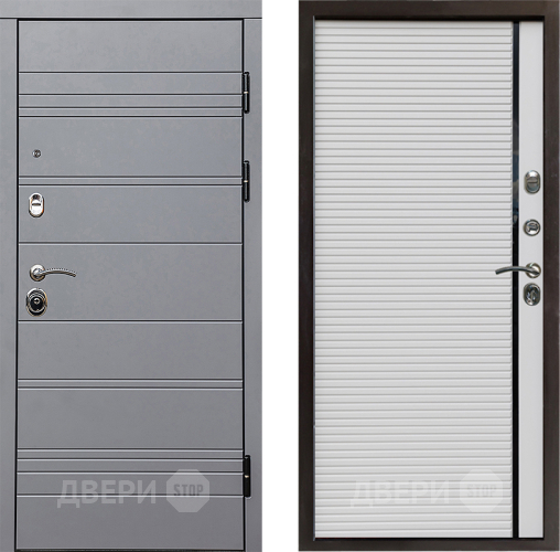 Входная металлическая Дверь Престиж Линия Грэй Porte Белый в Воскресенске