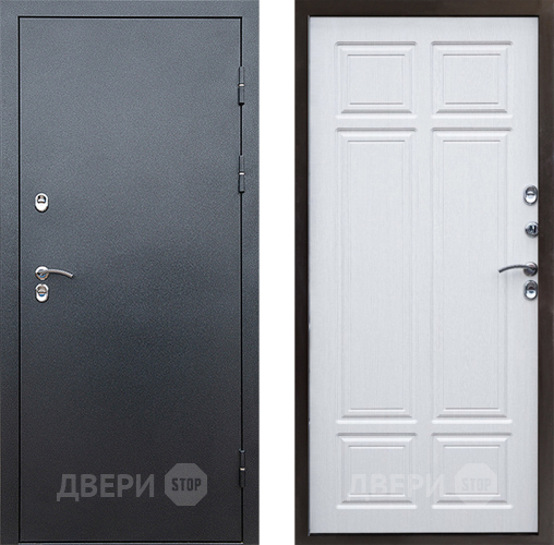 Входная металлическая Дверь Престиж TERMO с терморазрывом Снегирь Серебро Премиум Лиственница белая в Воскресенске