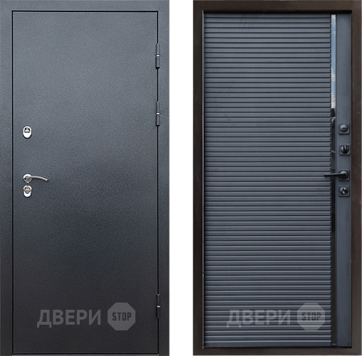 Дверь Престиж TERMO с терморазрывом Снегирь Серебро Porte Черный кварц в Воскресенске