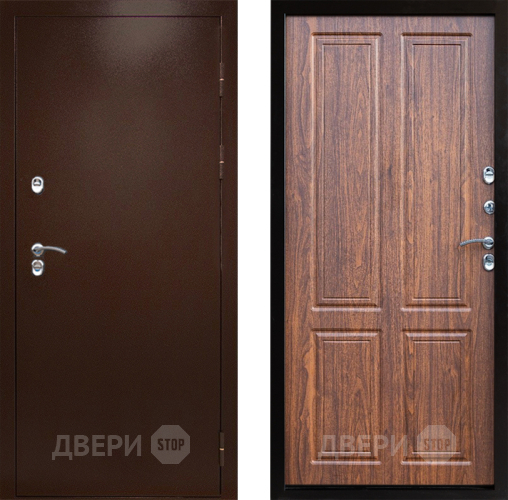 Входная металлическая Дверь Престиж TERMO с терморазрывом Снегирь Медь Премиум Орех светлый в Воскресенске