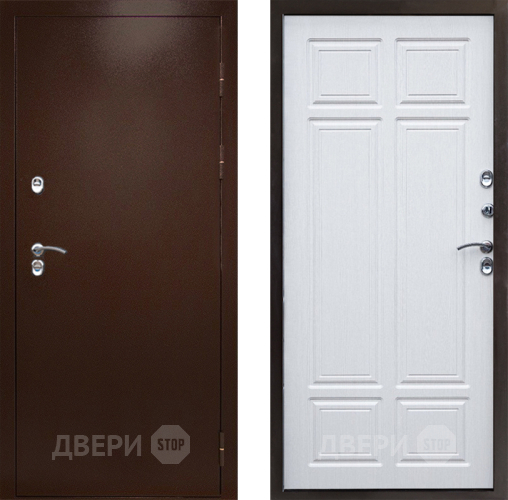 Входная металлическая Дверь Престиж TERMO с терморазрывом Снегирь Медь Премиум Лиственница белая в Воскресенске