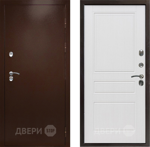 Дверь Престиж TERMO с терморазрывом Снегирь Медь Классика Белое дерево в Воскресенске