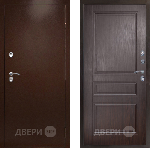 Дверь Престиж TERMO с терморазрывом Снегирь Медь Классика Венге в Воскресенске
