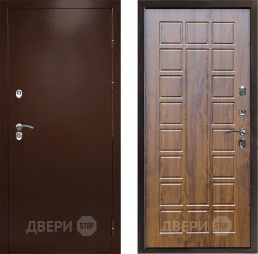 Дверь Престиж TERMO с терморазрывом Снегирь Медь Престиж Дуб в Воскресенске