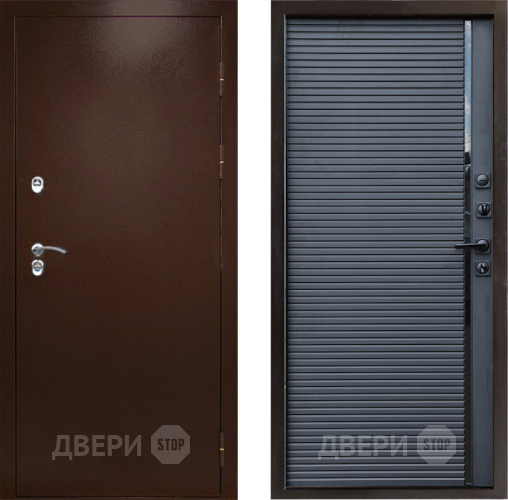 Входная металлическая Дверь Престиж TERMO с терморазрывом Снегирь Медь Porte Черный кварц в Воскресенске