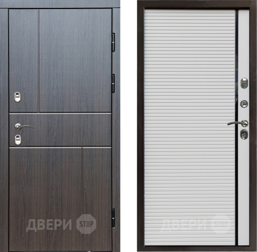 Входная металлическая Дверь Престиж TERMO с терморазрывом Горизонт Венге Porte Белый в Воскресенске