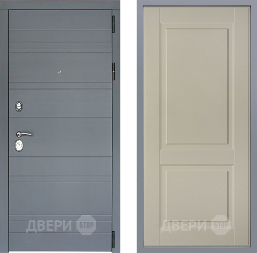 Дверь Заводские двери Лира Софт графит Доррен Шампань в Воскресенске