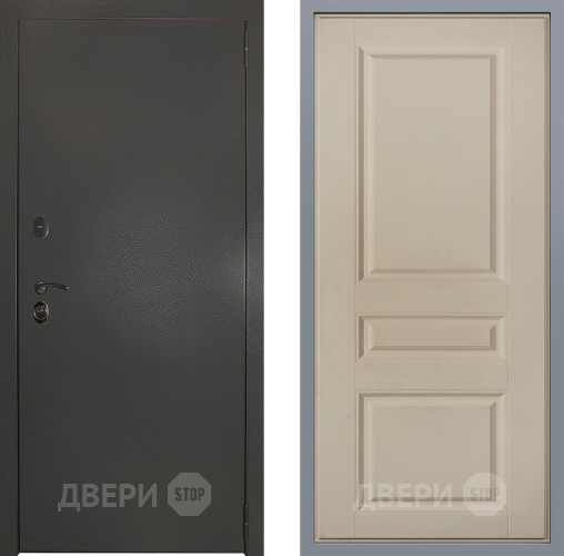 Дверь Заводские двери Эталон 3к антик серебро Стокгольм Шампань в Воскресенске