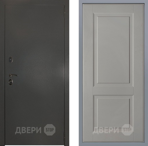 Дверь Заводские двери Эталон 3к антик серебро Доррен Грей софт в Воскресенске