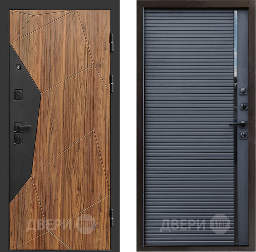 Входная металлическая Дверь Престиж Avangard Porte Черный кварц в Воскресенске