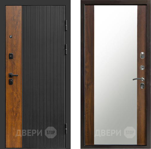 Входная металлическая Дверь Престиж Prestizh Зеркало Дуб в Воскресенске