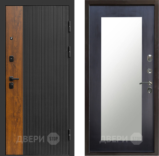 Входная металлическая Дверь Престиж Prestizh Зеркло Пастораль Венге в Воскресенске