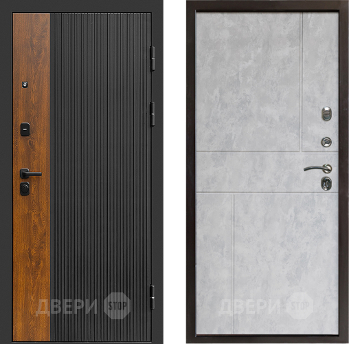 Входная металлическая Дверь Престиж Prestizh Горизонт Бетон светлый в Воскресенске