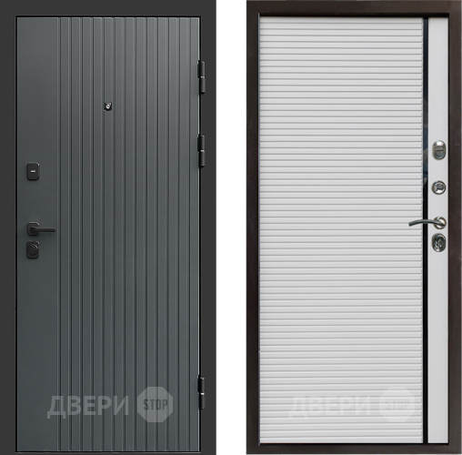 Входная металлическая Дверь Престиж Tvist Grey Porte Белый в Воскресенске
