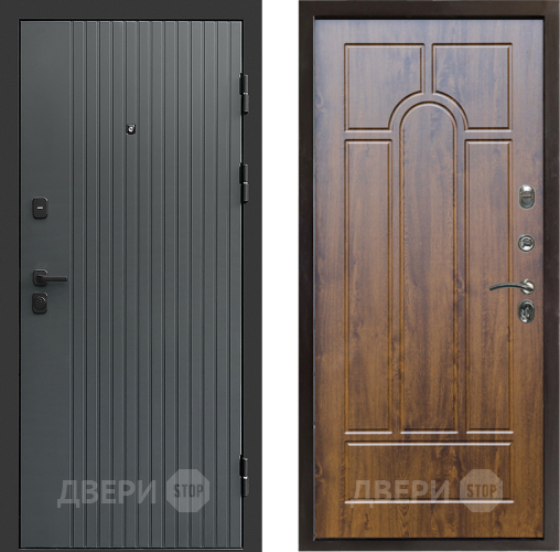 Входная металлическая Дверь Престиж Tvist Grey Арка Дуб в Воскресенске