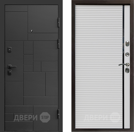 Входная металлическая Дверь Престиж Kvadro Porte Белый в Воскресенске