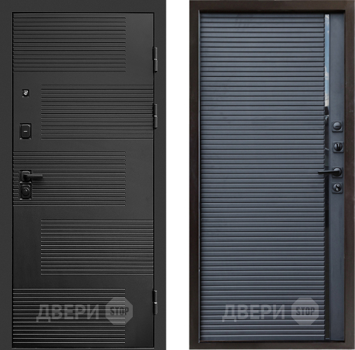 Входная металлическая Дверь Престиж Favorit Porte Черный кварц в Воскресенске