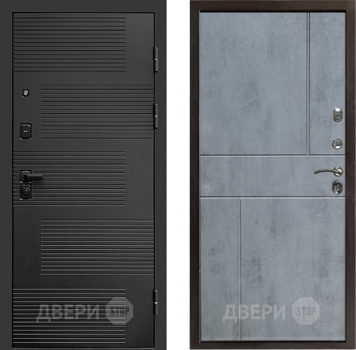 Входная металлическая Дверь Престиж Favorit Горизонт Бетон темный в Воскресенске