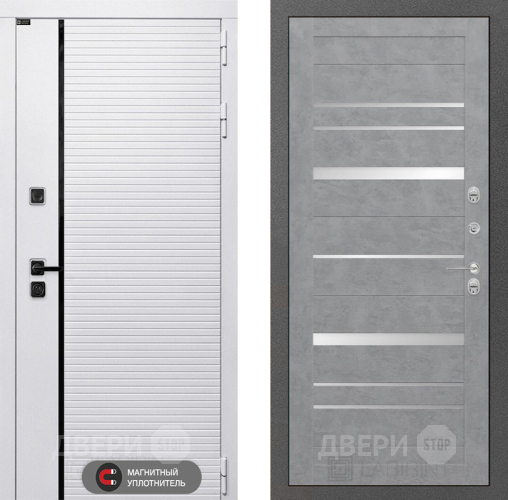 Входная металлическая Дверь Лабиринт (LABIRINT) Royal 20 Бетон светлый в Воскресенске