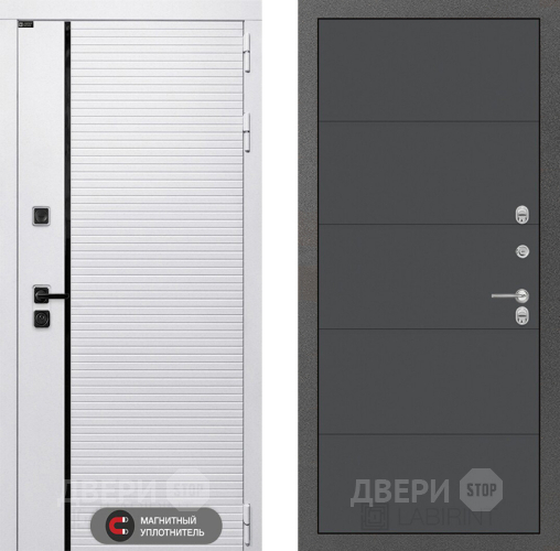 Дверь Лабиринт (LABIRINT) Royal 13 Графит софт в Воскресенске
