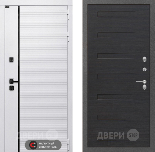Входная металлическая Дверь Лабиринт (LABIRINT) Royal 14 Эковенге поперечный в Воскресенске