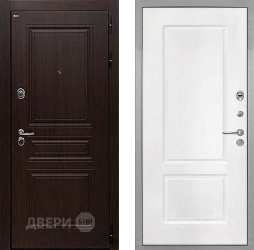 Дверь Интекрон (INTECRON) Брайтон Тиковое Дерево КВ-2 Белый матовый в Воскресенске