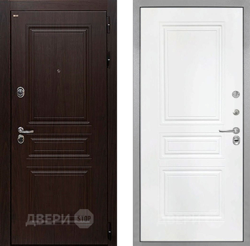 Дверь Интекрон (INTECRON) Брайтон Тиковое Дерево ФЛ-243 Белый матовый в Воскресенске