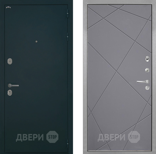 Входная металлическая Дверь Интекрон (INTECRON) Греция Лучи-М Графит софт в Воскресенске