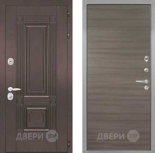 Входная металлическая Дверь Интекрон (INTECRON) Италия Гладкая Дуб тоскано поперечный в Воскресенске