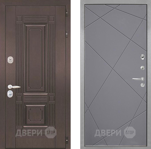 Дверь Интекрон (INTECRON) Италия Лучи-М Графит софт в Воскресенске