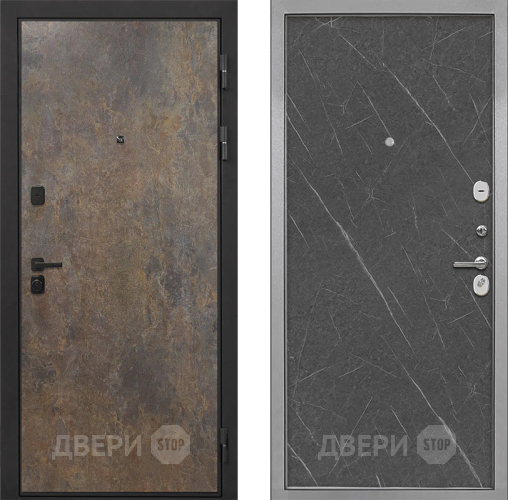 Дверь Интекрон (INTECRON) Профит Black Гранж Гладкая Гранит лава оникс в Воскресенске