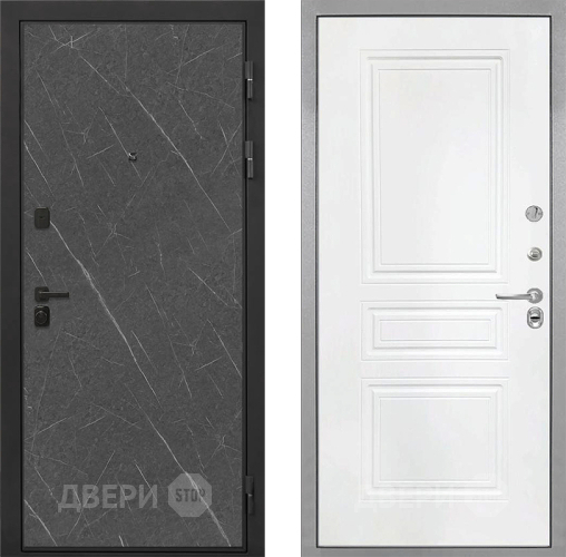 Дверь Интекрон (INTECRON) Профит Black Гранит Лава Оникс ФЛ-243 Белый матовый в Воскресенске