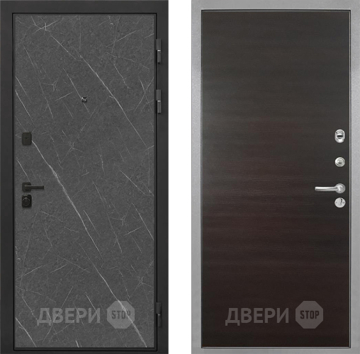 Дверь Интекрон (INTECRON) Профит Black Гранит Лава Оникс Гладкая Эковенге поперечный в Воскресенске