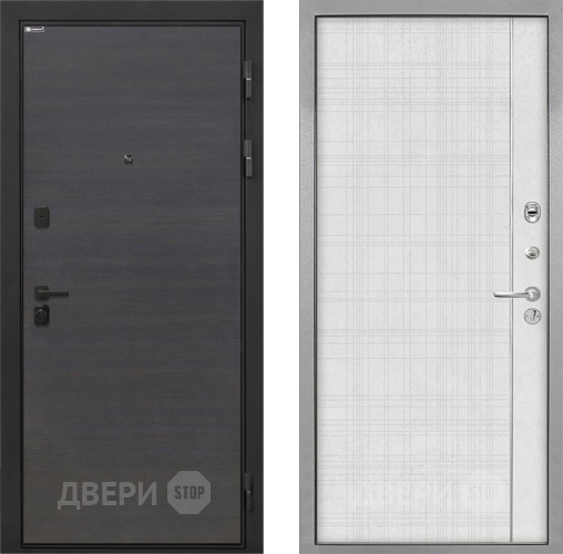 Дверь Интекрон (INTECRON) Профит Black Эковенге В-07 с молдингом Лофт белый в Воскресенске