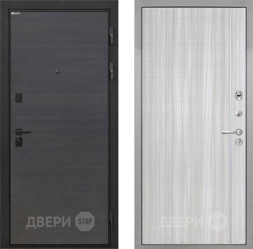 Входная металлическая Дверь Интекрон (INTECRON) Профит Black Эковенге В-07 с молдингом Сандал белый в Воскресенске
