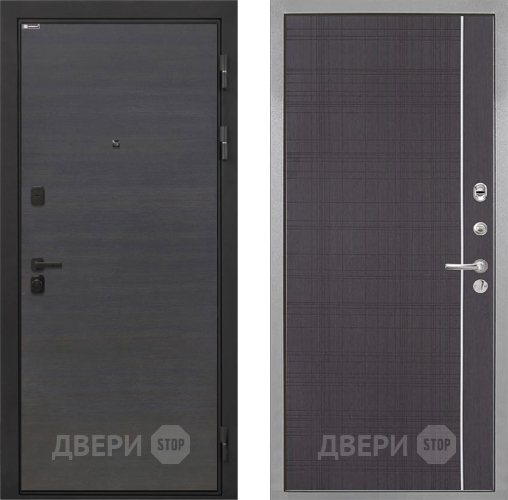 Входная металлическая Дверь Интекрон (INTECRON) Профит Black Эковенге В-07 с молдингом Венге в Воскресенске