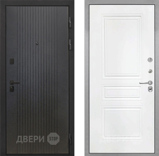 Входная металлическая Дверь Интекрон (INTECRON) Профит Black ФЛ-295 ФЛ-243 Белый матовый в Воскресенске