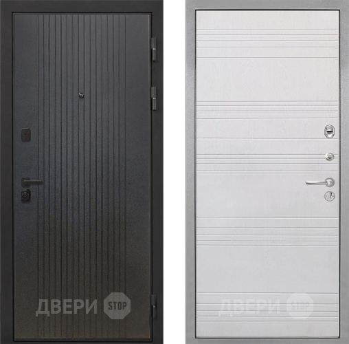 Входная металлическая Дверь Интекрон (INTECRON) Профит Black ФЛ-295 ФЛ-316 Белый ясень в Воскресенске