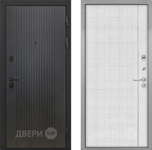 Дверь Интекрон (INTECRON) Профит Black ФЛ-295 В-07 с молдингом Лофт белый в Воскресенске