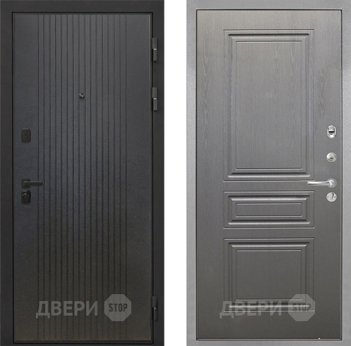 Входная металлическая Дверь Интекрон (INTECRON) Профит Black ФЛ-295 ФЛ-243 Графит вуд дуб в Воскресенске
