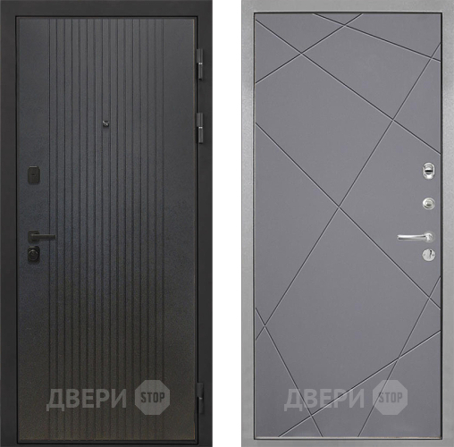 Дверь Интекрон (INTECRON) Профит Black ФЛ-295 Лучи-М Графит софт в Воскресенске