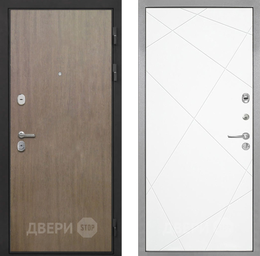 Входная металлическая Дверь Интекрон (INTECRON) Гектор Венге Коричневый Лучи-М Софт милк в Воскресенске