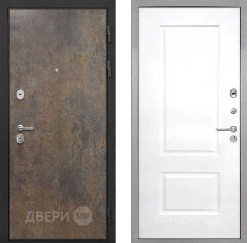 Входная металлическая Дверь Интекрон (INTECRON) Гектор Гранж Альба Роял Вуд белый в Воскресенске
